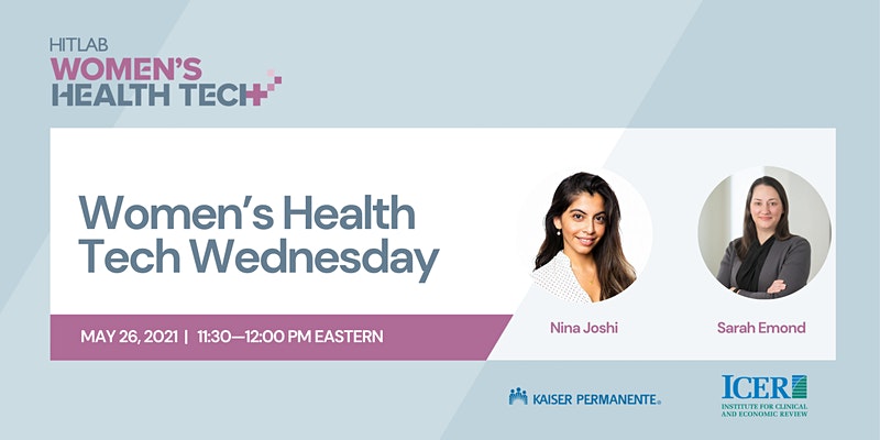 Women's Health Tech Wednesdays | Sarah Emond, ICER | The Collective Rising Events